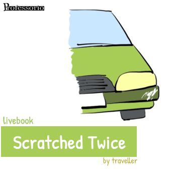 scratched twice